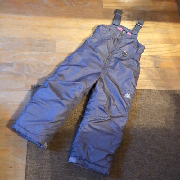 ZERO XPOSURE Size 4/5 Kids Youth Snowsuit Silver/Gray Pink 1-Pc Ski Winter NEW - Picture 4 of 16